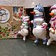 Ёлочные игрушки из ваты Снеговики "Утро воскресного дня", Елочные игрушки, Москва,  Фото №1