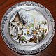 Collectible plate 'WINTER' in a tin frame, Germany, Vintage interior, Moscow,  Фото №1