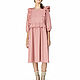 Cotton dress with ruffles in pink. Dresses. ivavavilonskaya. Online shopping on My Livemaster.  Фото №2
