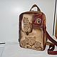Custom-made leather backpack with engraving for Anna. Backpacks. Innela- авторские кожаные сумки на заказ.. My Livemaster. Фото №4