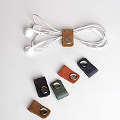 Сумки и аксессуары handmade. Livemaster - original item Leather earphone holder. Handmade.