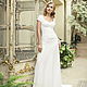 Ivory Open Back Wedding Dress with Lace on the Back and with Train L24. Wedding dresses. APILAT. Online shopping on My Livemaster.  Фото №2