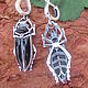 Заказать Серьги "Жук Лесной", черный агат, forest beetle. Сергей (Жук). Ярмарка Мастеров. . Серьги классические Фото №3