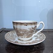 Винтаж handmade. Livemaster - original item Tea couple, England, Myott, 1982, Mandarin, Staffordshire (5412). Handmade.