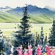 Watercolor painting ' Mountain Valley. Altay '. Pictures. Senchilova Evgenia. Online shopping on My Livemaster.  Фото №2