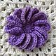 Plaid 'Floral', crocheted squares with flowers, Blankets, Gukovo,  Фото №1