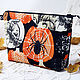 Cosmetic bag with zipper Autumn Patterns Spider on Pumpkin 2. Beauticians. Vash sacvoyage. My Livemaster. Фото №4