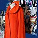 Coat oversize of mohair ' Cozy orange'. Coats. Lana Kmekich (lanakmekich). My Livemaster. Фото №4