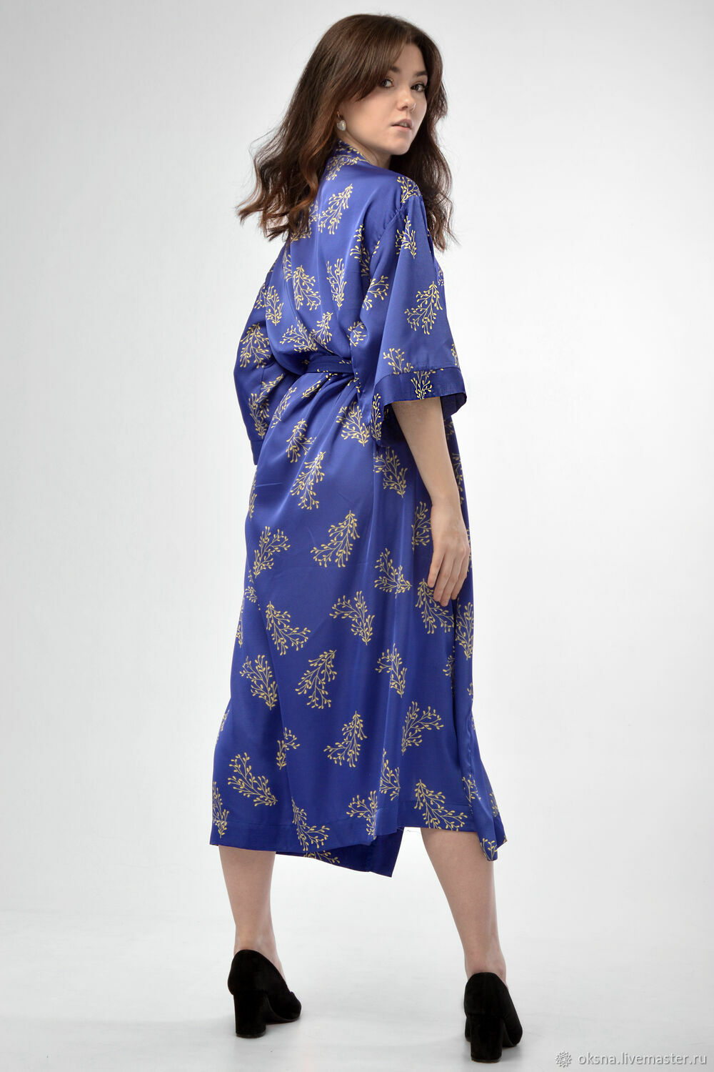 Платье Кимоно – заказать на Ярмарке Мастеров – R3DFGRU | Платья ...