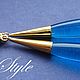 Позолоченные серьги ,, DROPLET ,,. Серьги классические. Tati Style. Ярмарка Мастеров.  Фото №4