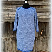 Одежда handmade. Livemaster - original item Gzhel Tunic Dress. Handmade.