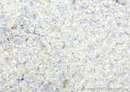 10 grams of 10/0 seed Beads, Czech Preciosa Premium 58205 translucent rainbow, Beads, Chelyabinsk,  Фото №1
