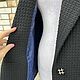 Жакет из чёрного твида. Костюмы. SOLOdress. Ярмарка Мастеров.  Фото №4