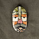 Brooch stone mosaic 'Old Man' No. №4, Brooches, Nizhnij Tagil,  Фото №1