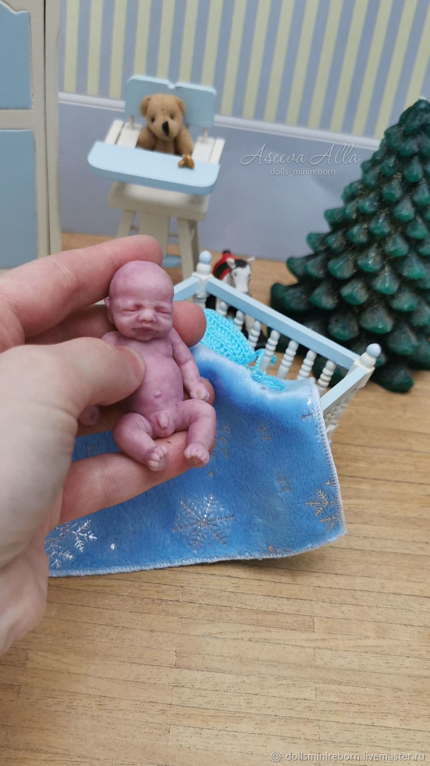 Силиконовая кукла пупсик 6 см, мальчик мини реборн в интернет-магазине ...