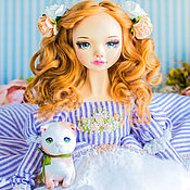 Куклы и игрушки handmade. Livemaster - original item Interior doll, Art doll ooak, Collectible doll, artist boudoir doll. Handmade.