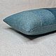 Декоративная подушка AZURE SHADES, hand made. Подушки. VGM-shop (vgm-shop). Ярмарка Мастеров.  Фото №5