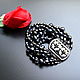 Order Black natural pearl Bracelet BLACK PEACOCK. NINASilverBox (SilverBox). Livemaster. . Bead bracelet Фото №3