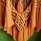 Заказать  "Морковно-тыквенное". Macrame Lair. Ярмарка Мастеров. . Панно макраме Фото №3