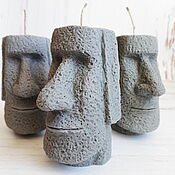 Сувениры и подарки handmade. Livemaster - original item Candle: Easter Island dude, statue. Handmade.