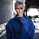 Синий шерстяной свитер, теплый зимний свитер оверсайз. Свитеры. JENfashion boutique. Ярмарка Мастеров.  Фото №5