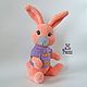 Order Toy plush Bunny Caramel knitted plush toy rabbit. vyazunchiki-lz (vyazunchiki-lz). Livemaster. . Stuffed Toys Фото №3