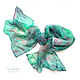 Silk Scarf Batik Turquoise Spring Flowering Silk 100%. Scarves. Silk Batik Watercolor ..VikoBatik... Online shopping on My Livemaster.  Фото №2
