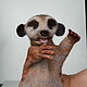 Juguete de mano suricata, marioneta de mano para títeres. Puppet show. AnzhWoolToy (AnzhelikaK). Ярмарка Мастеров.  Фото №6