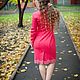Coral dress with a bow and lace. Dresses. AVS -dressshop. Online shopping on My Livemaster.  Фото №2