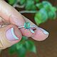 17.5 Кольцо с натуральным Изумрудом 0.60 ct. Кольца. Елена. Ярмарка Мастеров.  Фото №4