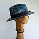Fedora 'Agent S' felt hand-dyed hat. Hats1. Felt Hats Shop. Online shopping on My Livemaster.  Фото №2