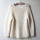  women's jumper white. Jumpers. CUTE-KNIT by Nata Onipchenko. My Livemaster. Фото №6