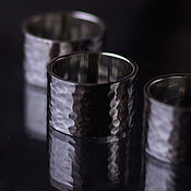 Украшения handmade. Livemaster - original item Wide textured silver ring. Handmade.