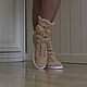 Botas de verano Berta'. High Boots. KnittedBoots. Ярмарка Мастеров.  Фото №6