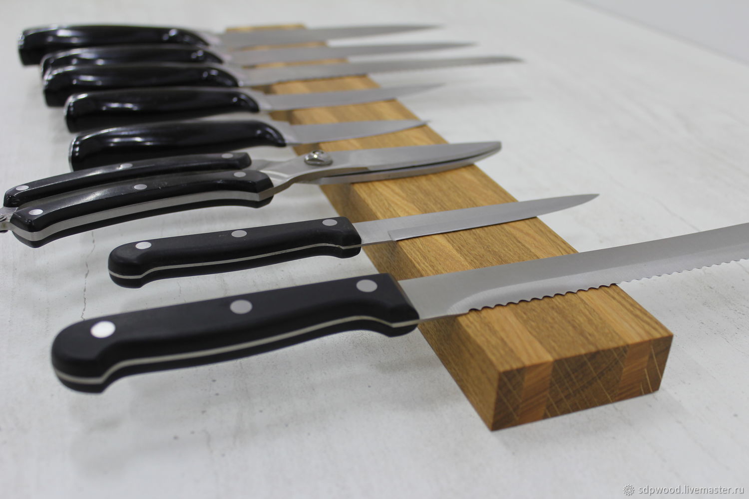  настенная подставка для ножей из дуба и ясеня –  онлайн .