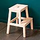 Chair 50cm - Pine bookcase,stool - ladder, step, stepladder. Stools. WoodHistory WorkShop. My Livemaster. Фото №6