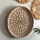 Wicker basket, wicker plate on the wall, wicker panel. Interior elements. lmillame. Online shopping on My Livemaster.  Фото №2