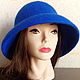Hat felted 'Cornflower blue color', Hats1, Minsk,  Фото №1