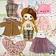 Play doll, doll with clothes, textile doll with a set of clothes, Dolls, Neftekamsk,  Фото №1
