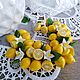 Браслет "Лимоны" из полимерной глины, Браслет из бусин, Йошкар-Ола,  Фото №1