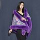 Order Pavlovo Posad shawl 'Autumn bells' with Arctic fox. National Brand. Livemaster. . Shawls Фото №3