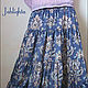 Order Long skirt with pockets 'Blueberries'. Jahlighta (Jahlighta). Livemaster. . Skirts Фото №3