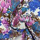  Винтажная ткань " Фиолетовые тюльпаны", Ткани, Дубна,  Фото №1