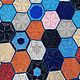 Плед вязаный в технике пэчворк. Пледы. Marina-iqt. Интернет-магазин Ярмарка Мастеров.  Фото №2