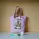 beach bag: Pink flower Fairy tote Bag, Beach bag, Mytishchi,  Фото №1