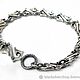 Браслет из серебра Hooks KSB25-01. Браслет-цепочка. Blacksilver. Интернет-магазин Ярмарка Мастеров.  Фото №2