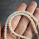 Natural White Pearl Beads Choker Shape Rondel. Beads2. naturalkavni. My Livemaster. Фото №4