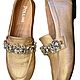 Винтаж: Винтаж: туфли  POLLINI. Натур.Кожа.36р. Розовое зол.Оригинал. Италия, Обувь винтажная, Ярославль,  Фото №1