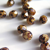 Материалы для творчества handmade. Livemaster - original item Beads: Glass Czech Republic Fire Polished 6 mm 2 colors. Handmade.