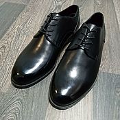 Обувь ручной работы handmade. Livemaster - original item Derby classic made of genuine leather, black color!. Handmade.
